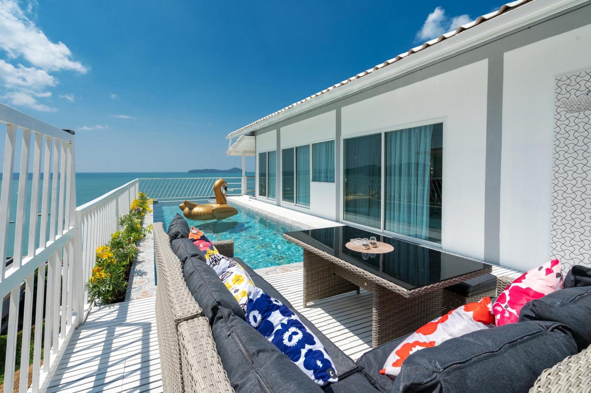 Mona Seaview Pool Villa Beach Front Aoyon Beach 반 아오 마크함 외부 사진