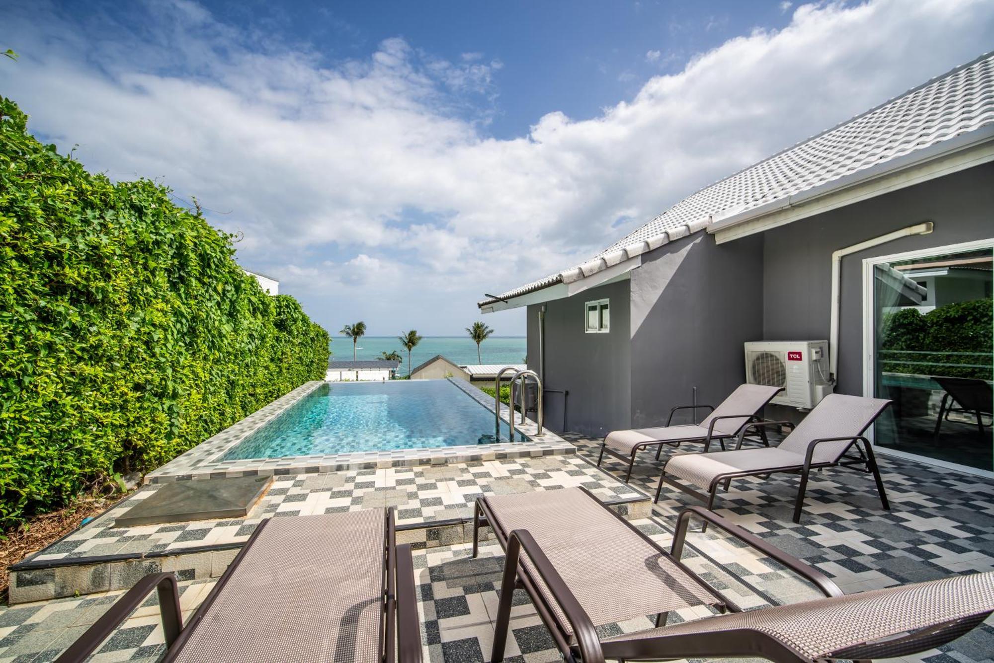 Mona Seaview Pool Villa Beach Front Aoyon Beach 반 아오 마크함 객실 사진