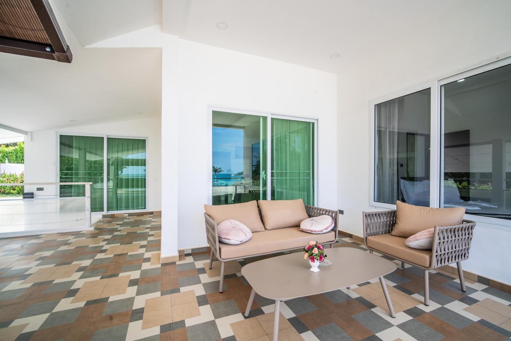 Mona Seaview Pool Villa Beach Front Aoyon Beach 반 아오 마크함 객실 사진