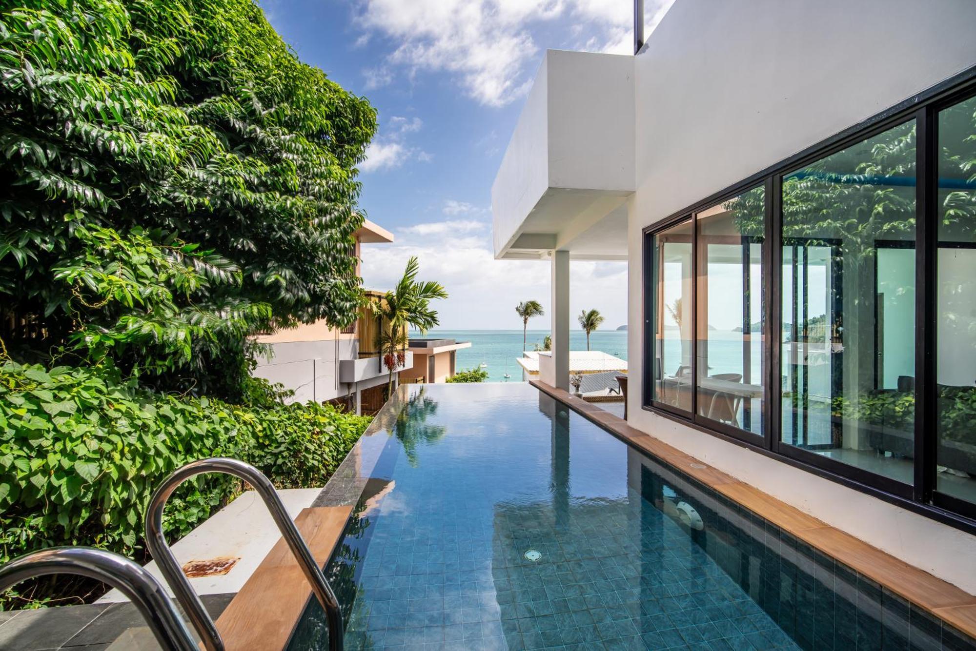 Mona Seaview Pool Villa Beach Front Aoyon Beach 반 아오 마크함 객실 사진