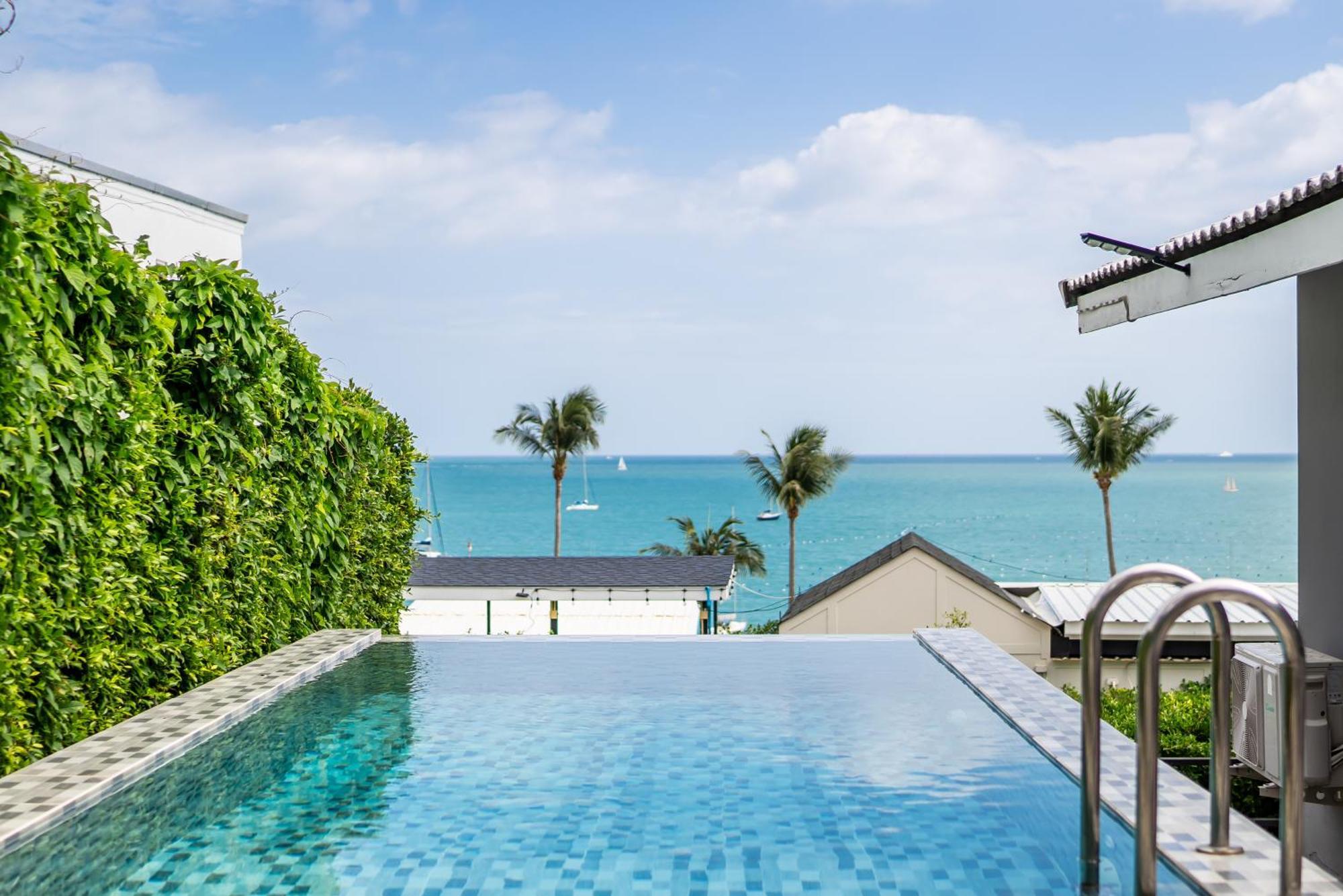 Mona Seaview Pool Villa Beach Front Aoyon Beach 반 아오 마크함 객실 사진