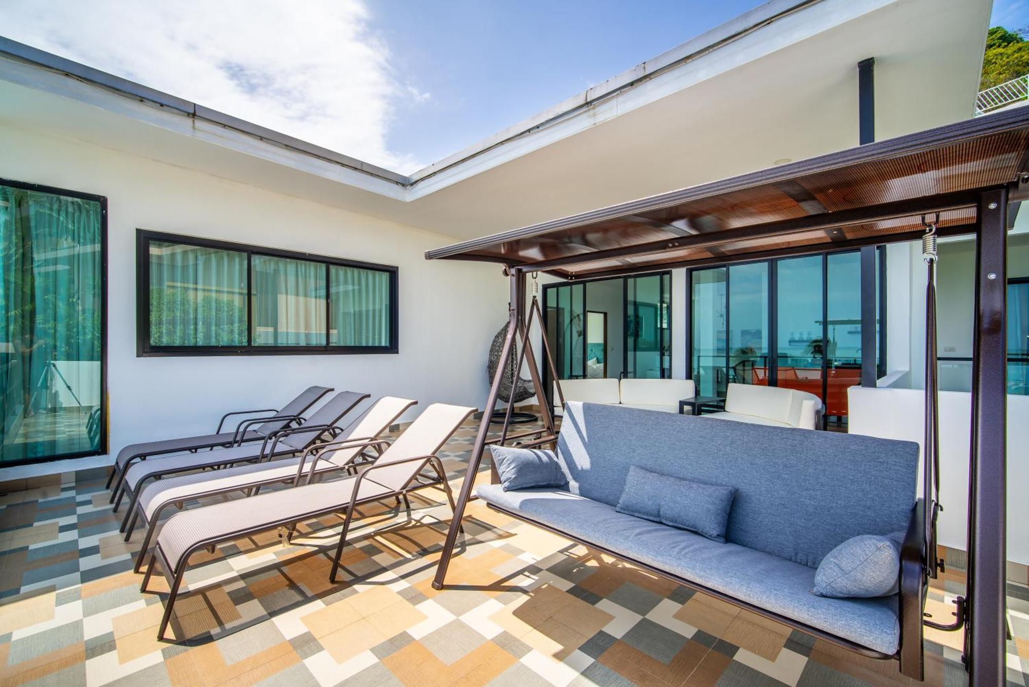 Mona Seaview Pool Villa Beach Front Aoyon Beach 반 아오 마크함 객실 사진