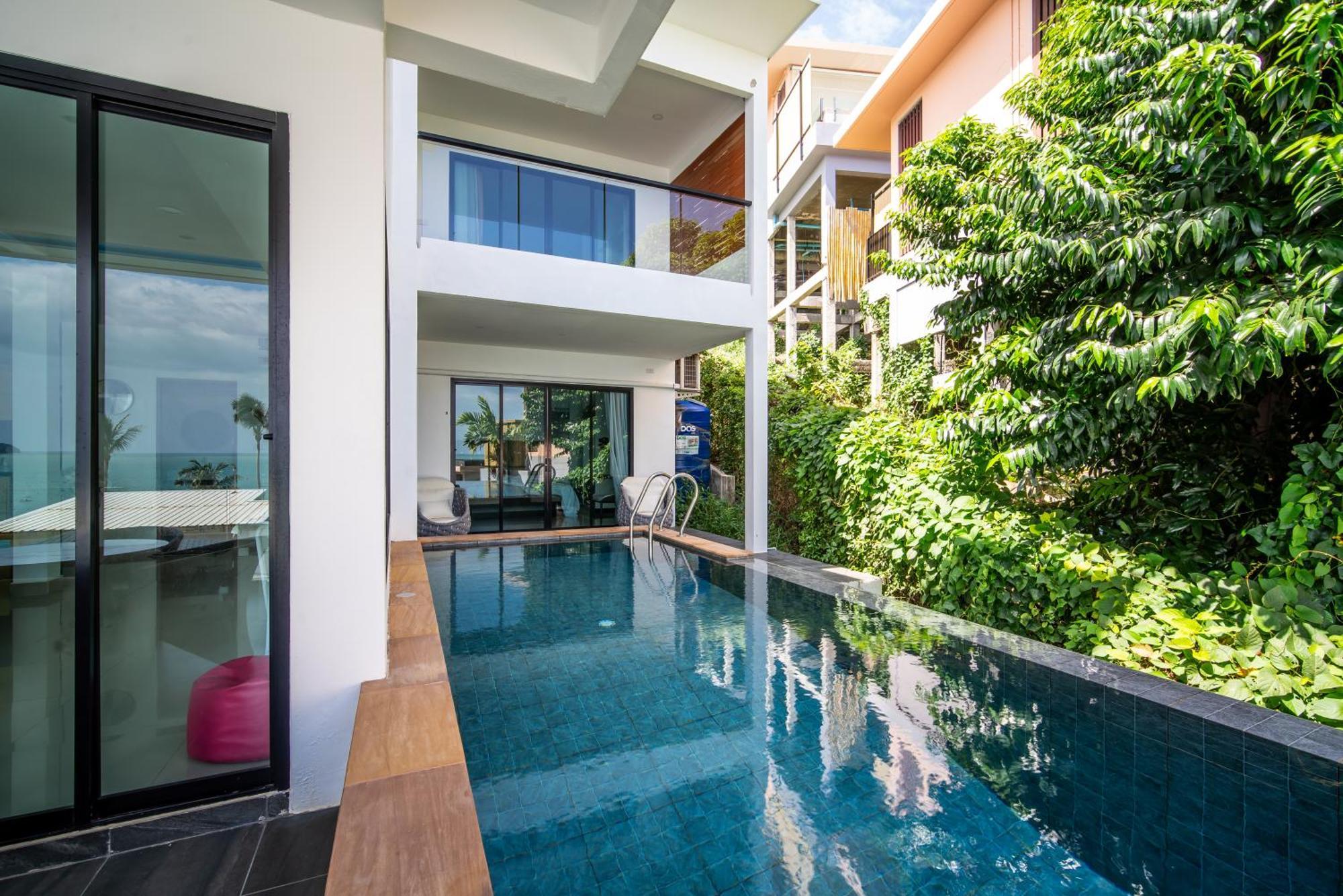 Mona Seaview Pool Villa Beach Front Aoyon Beach 반 아오 마크함 객실 사진