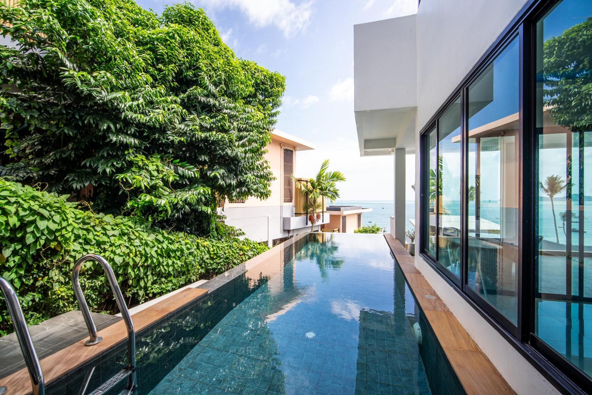 Mona Seaview Pool Villa Beach Front Aoyon Beach 반 아오 마크함 외부 사진