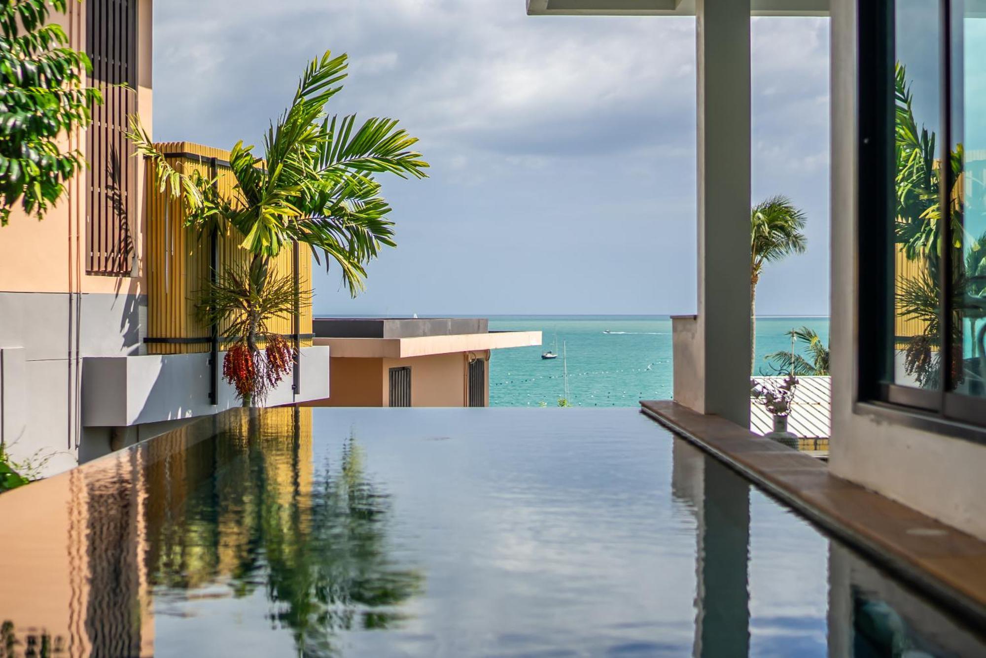 Mona Seaview Pool Villa Beach Front Aoyon Beach 반 아오 마크함 객실 사진