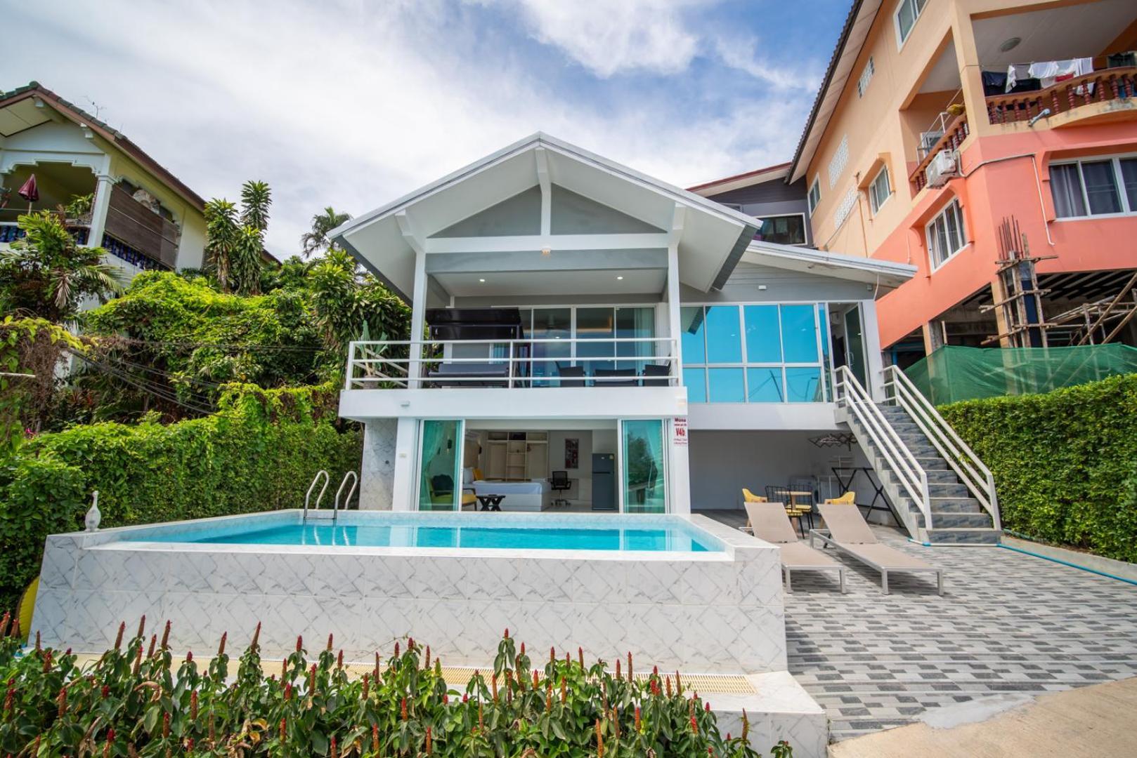 Mona Seaview Pool Villa Beach Front Aoyon Beach 반 아오 마크함 외부 사진